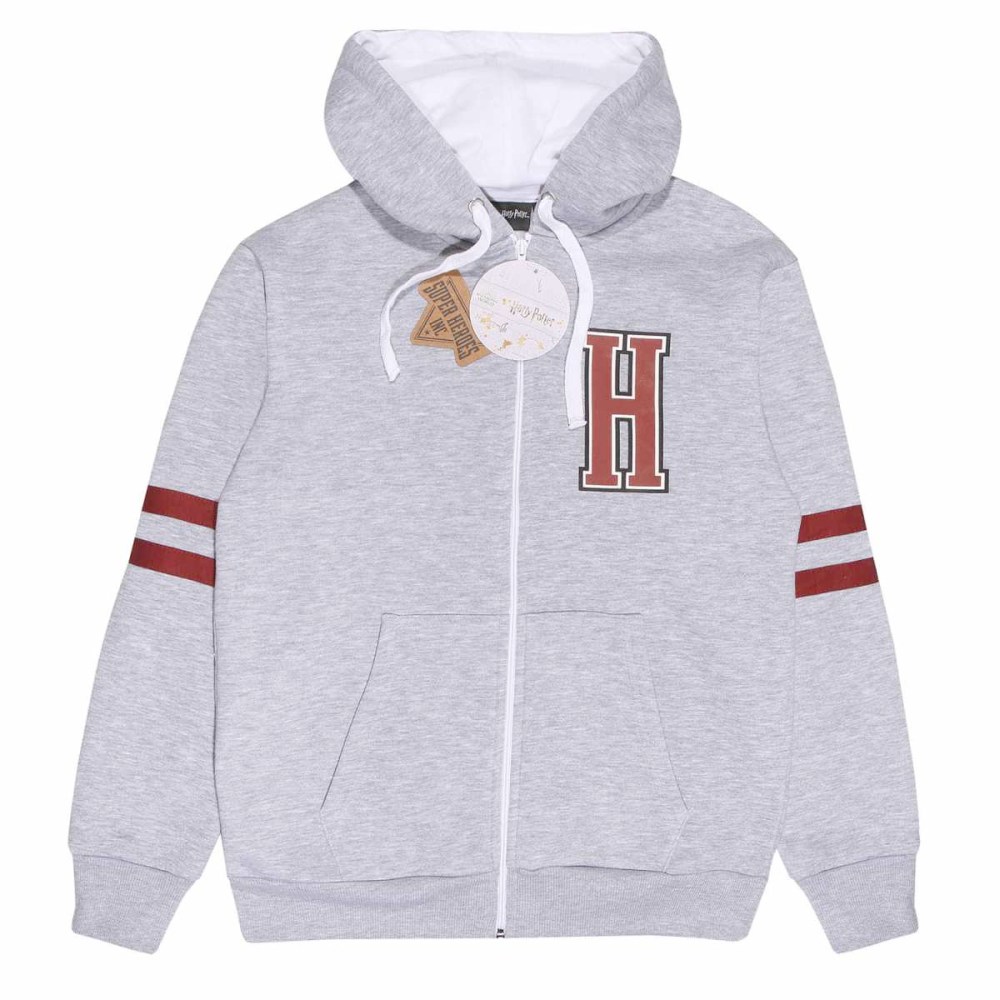 Harry Potter - Hogwarts Alumni Kapuzenpullover mit Reißverschluss - Grau